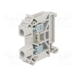 10 pcs : A11-A338 - Splice terminal: rail, 0.5÷10mm2, ways: 1, terminals: 2, grey, TS35