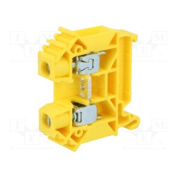 10 pcs : A11-A431 - Splice terminal: rail, 0.5÷16mm2, ways: 1, terminals: 2, yellow