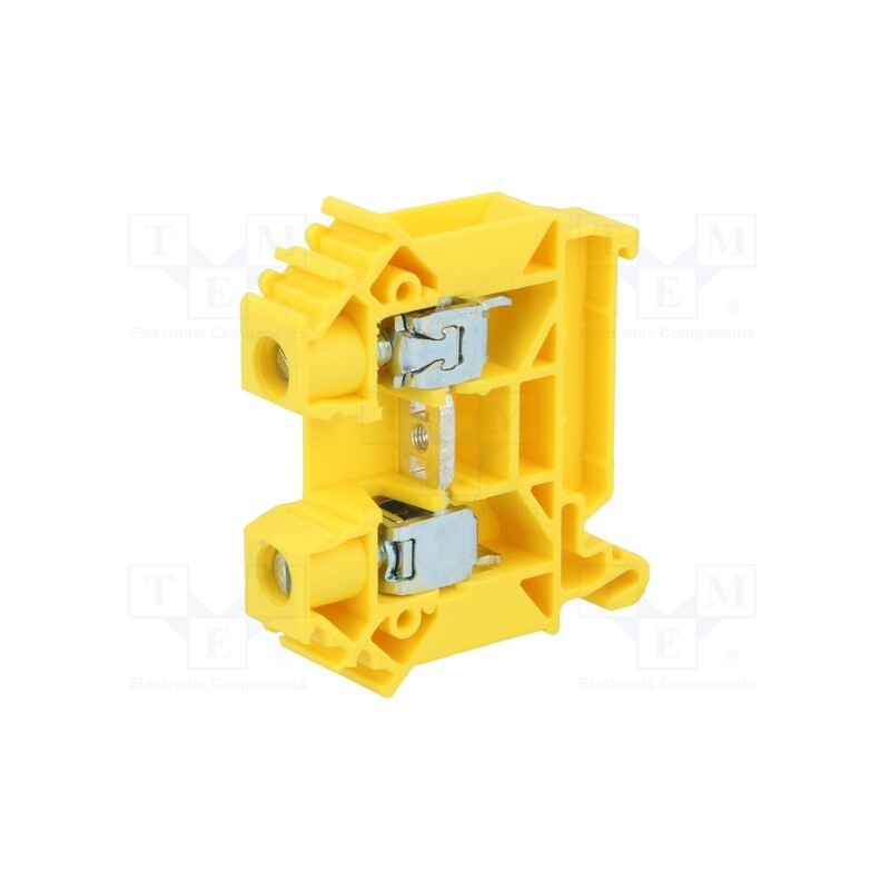 10 pcs : A11-A431 - Splice terminal: rail, 0.5÷16mm2, ways: 1, terminals: 2, yellow