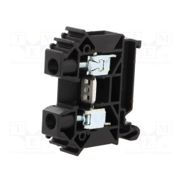 10 pcs : A11-A433 - Splice terminal: rail, 0.5÷16mm2, ways: 1, terminals: 2, black, TS35