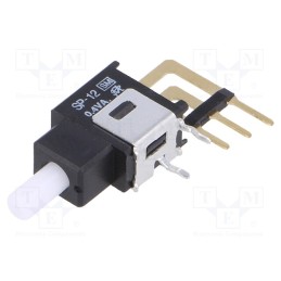 10 pcs : SP-12SV - Switch: push-button, Pos: 2, 0.4A/28VAC, 0.4A/28VDC, 500MΩ, 2.54mm