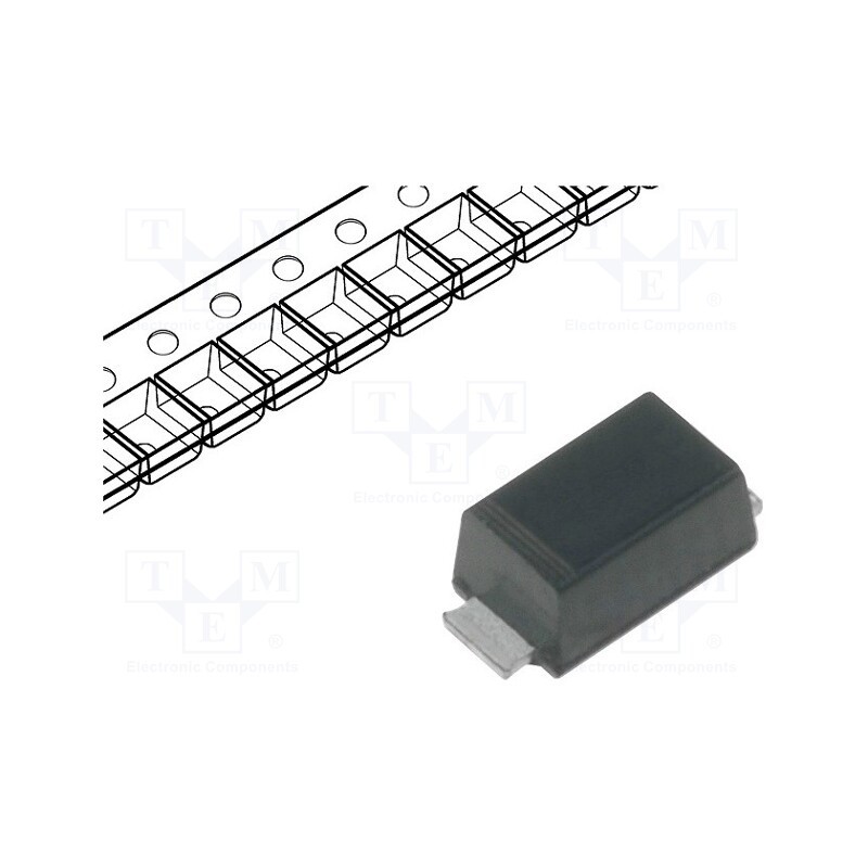 20 pcs : RSFBL R2 - Diode: rectifying, SMD, 100V, 0.5A, 150ns, subSMA, Ufmax: 1.3V