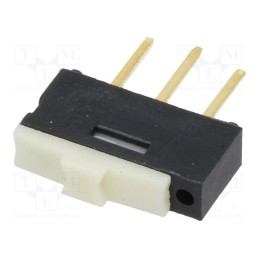 10 pcs : CL-SA-12C-02 - Switch: slide, Pos: 2, SPDT, 0.5A/12VDC, ON-ON, THT, Leads: straight