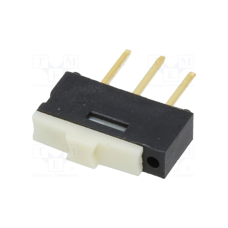 10 pcs : CL-SA-12C-02 - Switch: slide, Pos: 2, SPDT, 0.5A/12VDC, ON-ON, THT, Leads: straight