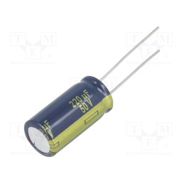 10 pcs : EEUFR1E821B - Capacitor: electrolytic, low ESR, THT, 820uF, 25VDC, Ø10x20mm, ±20%
