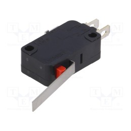 10 pcs : VX-52-1A3 - Microswitch SNAP ACTION, 5A/250VAC, with lever, SPDT, ON-(ON)