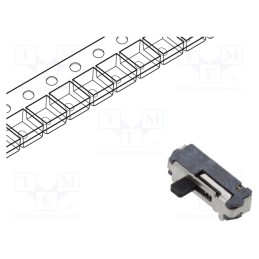 10 pcs : JSM08011SAQNL - Switch: slide, Pos: 2, SPDT, 0.3A/4VDC, ON-(ON), No.of term: 3, SMT