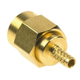 1 pcs - TE Connectivity Straight 50Ω Cable Mount SMA Connector, Crimp Termination RG174 A/U, RG188 A/U, RG316/U
