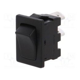10 pcs : H8600VBBB - ROCKER, SPST, Pos: 2, ON-OFF, 10A/250VAC, 10A/28VDC, black, none