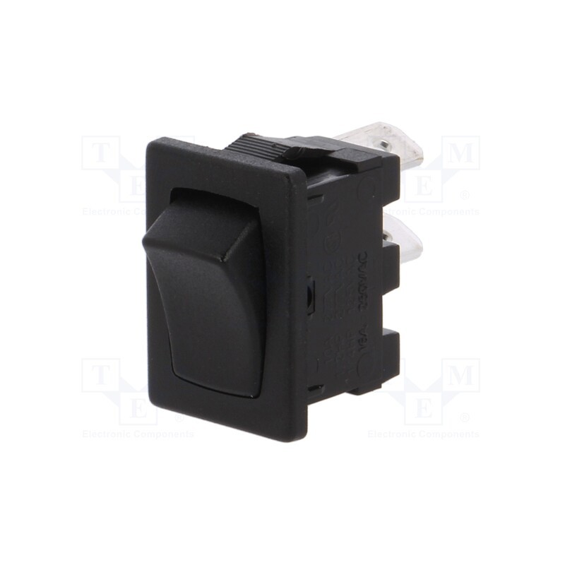 10 pcs : H8600VBBB - ROCKER, SPST, Pos: 2, ON-OFF, 10A/250VAC, 10A/28VDC, black, none