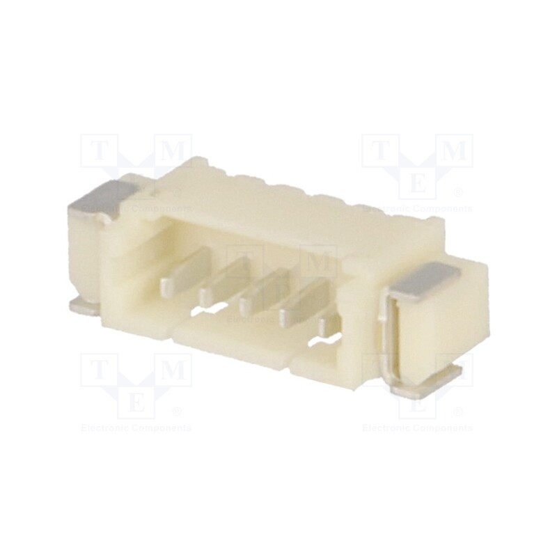 20 pcs : A1250WR-S-5P - Socket, wire-board, male, 1.25mm, PIN: 5, SMT, 125V, 1A, tinned