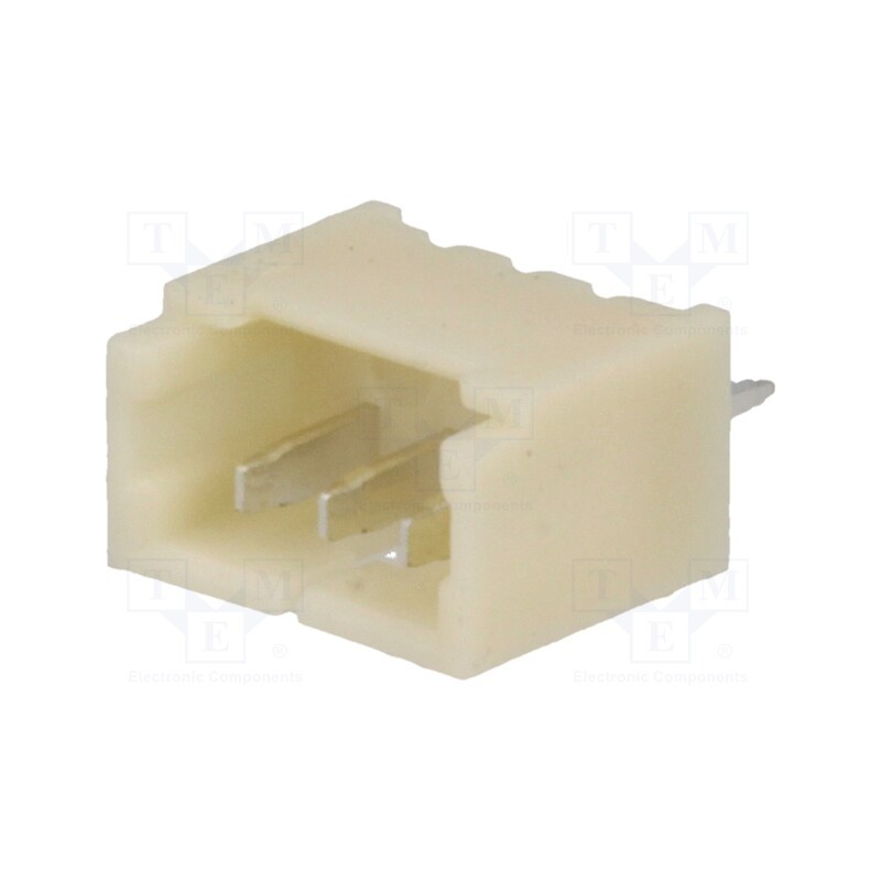 50 pcs : A1250WV-3P - Socket, wire-board, male, 1.25mm, PIN: 3, THT, 125V, 1A, tinned