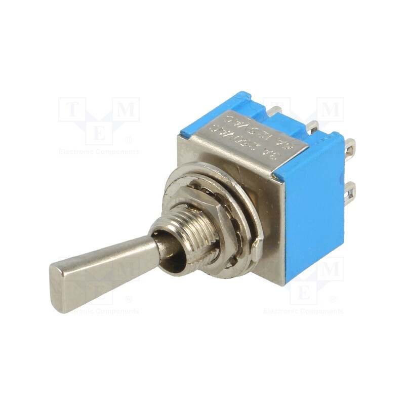 10 pcs : TSM-203-F1 - Switch: toggle, Pos: 3, DP3T, ON-OFF-ON, 3A/250VAC, -25÷85°C, 20mΩ