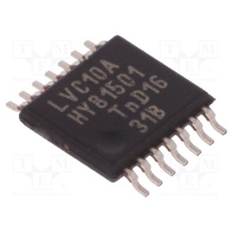 20 pcs : 74LVC10APW,112 - IC: digital, NAND, Ch: 3, IN: 3, CMOS,TTL, SMD, TSSOP14, 1.2÷3.6VDC