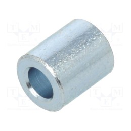 50 pcs : 326/3,2X07 - Spacer sleeve, 7mm, cylindrical, steel, zinc, Out.diam: 6mm