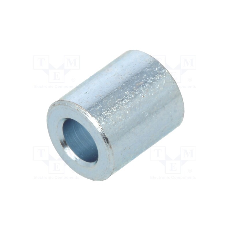 50 pcs : 326/3,2X07 - Spacer sleeve, 7mm, cylindrical, steel, zinc, Out.diam: 6mm