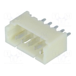 20 pcs : A1250WV-5P - Socket, wire-board, male, 1.25mm, PIN: 5, THT, 125V, 1A, tinned