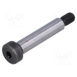 10 pcs : ISO 7379-10-M8-45 - Shoulder screw, steel, M8, 1.25, Thread len: 13mm, hex key, HEX 5mm