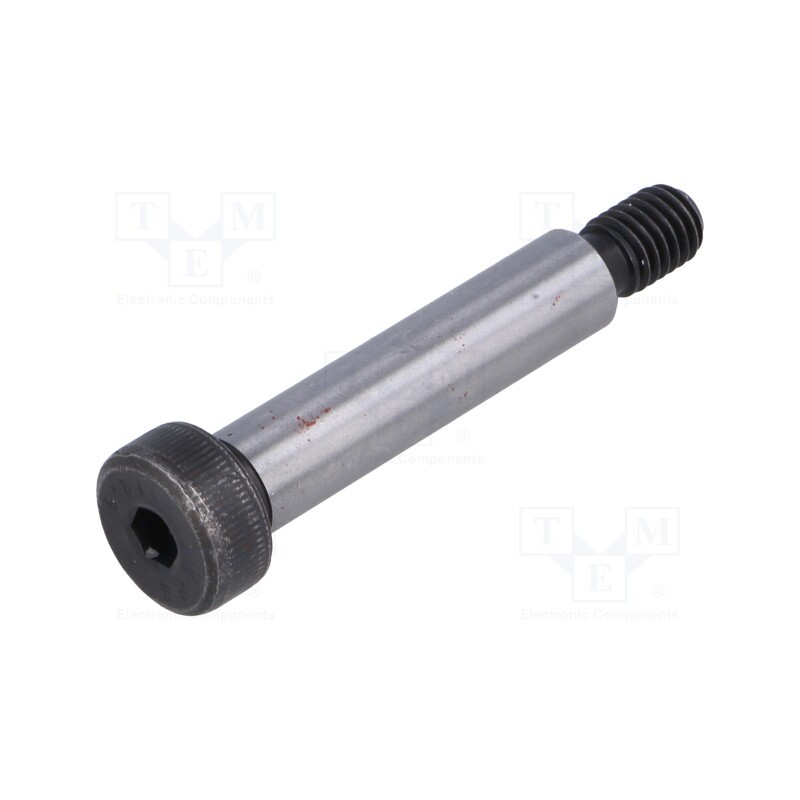 10 pcs : ISO 7379-10-M8-45 - Shoulder screw, steel, M8, 1.25, Thread len: 13mm, hex key, HEX 5mm