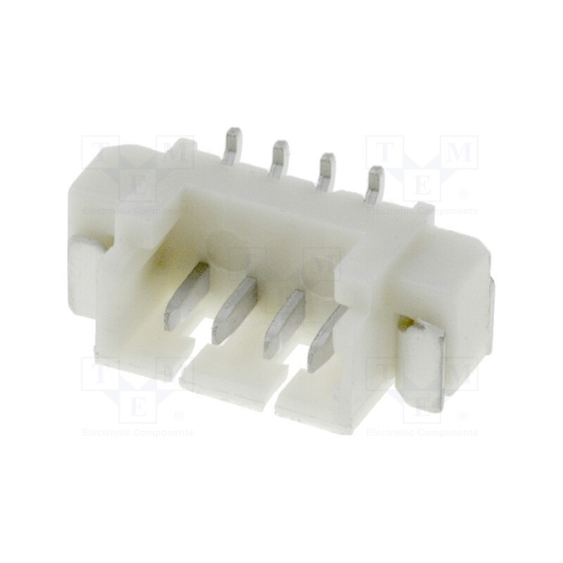 20 pcs : A1250WV-S-4P - Socket, wire-board, male, 1.25mm, PIN: 4, SMT, 125V, 1A, tinned