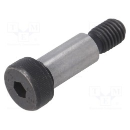 10 pcs : ISO 7379-12-M10-25 - Shoulder screw, steel, M10, 1.5, Thread len: 16mm, hex key, HEX 6mm