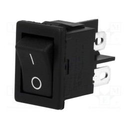 10 pcs : T8550VBBB076W - ROCKER, DPST, Pos: 2, ON-OFF, 10A/250VAC, black, none, Body: black