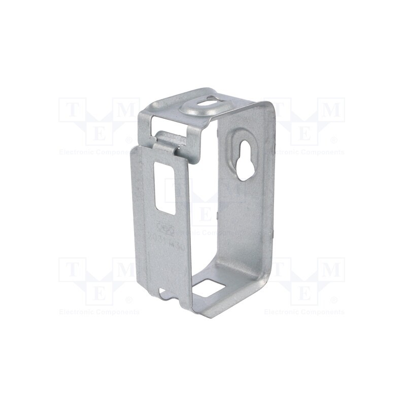 10 pcs : 2031 M 30 FS - Holder, Cable P-clips, W: 33mm, steel, L: 50mm, H: 85mm