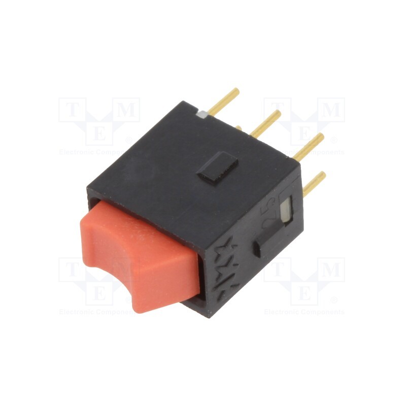 10 pcs : GW12RCP - ROCKER, SPDT, Pos: 2, ON-ON, 0.1A/28VAC, 0.1A/28VDC, red, none, THT