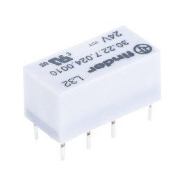 1 pcs - Finder PCB Mount Signal Relay, 24V dc Coil, 2A Switching Current, SPDT