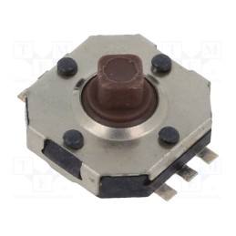 10 pcs : TSSJ 4 - Microswitch TACT, SPST-NO, Pos: 2, 0.05A/12VDC, SMD, none, 1.6N