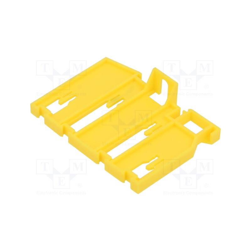 10 pcs : A18-4001 - Fixing element, TS35, -25÷100°C, Body: yellow