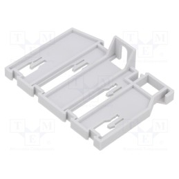 10 pcs : A18-4008 - Fixing element, TS35, -25÷100°C, Body: grey