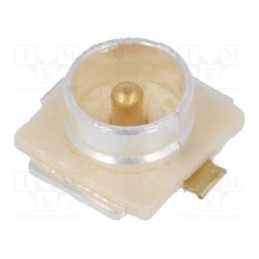 10 pcs : A-1JB - Socket, coaxial, male, straight, 50Ω, SMT, on PCBs, -40÷90°C, 6GHz