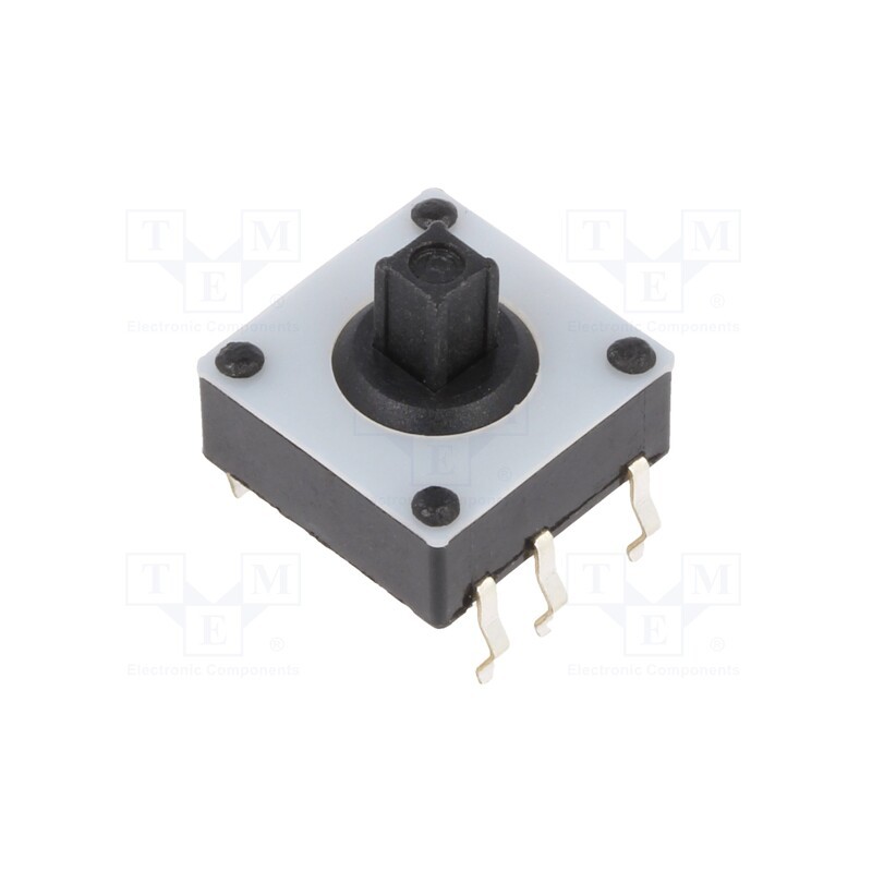 10 pcs : TSJ 31 - Microswitch TACT, Pos: 2, 0.02A/15VDC, PCB,THT, none, 2.6N, 4.3mm