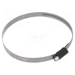 10 pcs : ST104 -AS - Worm gear clamp, W: 9mm, Clamping: 104÷138mm, steel, ST, W1