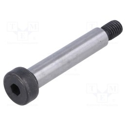 10 pcs : ISO 7379-10-M8-50 - Shoulder screw, steel, M8, 1.25, Thread len: 13mm, hex key, HEX 5mm