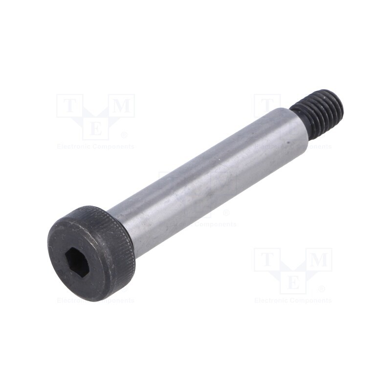 10 pcs : ISO 7379-10-M8-50 - Shoulder screw, steel, M8, 1.25, Thread len: 13mm, hex key, HEX 5mm