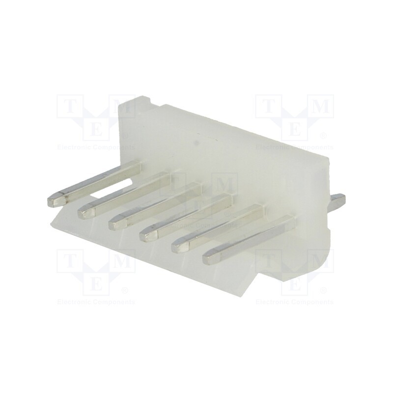 20 pcs : A3960WV-06P - Socket, wire-board, male, 3.96mm, PIN: 6, THT, 250V, 7A, tinned, 10mΩ