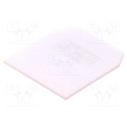 10 pcs : A41-0102 - End/partition plate, white, Width: 1mm, polyamide, -25÷100°C
