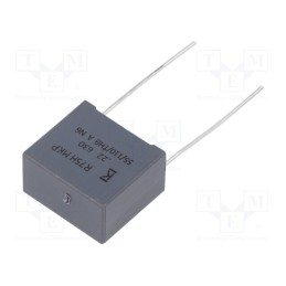 10 pcs : R75PI322050H3J - Capacitor: polypropylene, 220nF, 18x10x16mm, THT, ±5%, 15mm, 630VDC