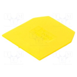 10 pcs : A41-0201 - End/partition plate, yellow, Width: 1mm, polyamide, -25÷100°C