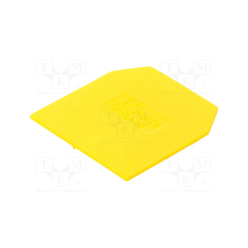 10 pcs : A41-0201 - End/partition plate, yellow, Width: 1mm, polyamide, -25÷100°C