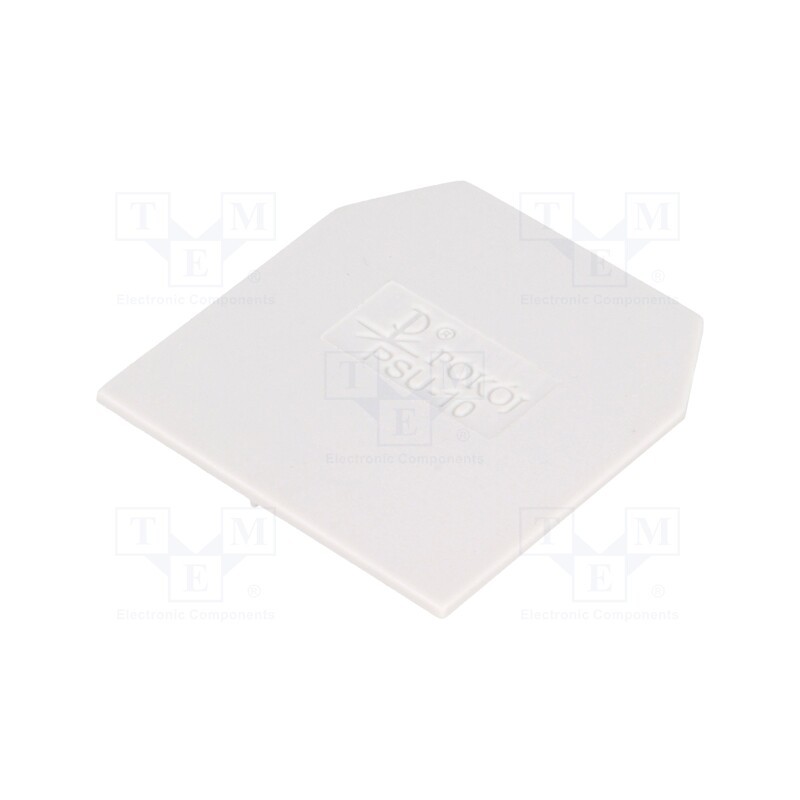 10 pcs : A41-0208 - End/partition plate, grey, Width: 1mm, polyamide, -25÷100°C
