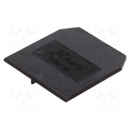 10 pcs : A41-0303 - End/partition plate, black, Width: 1.5mm, polyamide, -25÷100°C