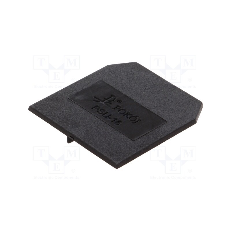 10 pcs : A41-0303 - End/partition plate, black, Width: 1.5mm, polyamide, -25÷100°C
