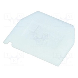10 pcs : A41-6102 - End plate, white, Width: 1mm, polyamide, -25÷100°C, ZG-G2.5,ZG-G4