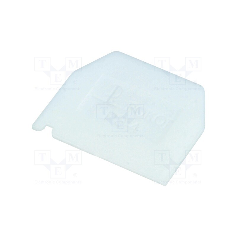 10 pcs : A41-6102 - End plate, white, Width: 1mm, polyamide, -25÷100°C, ZG-G2.5,ZG-G4