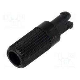 50 pcs : 5272 - Knob, shaft knob, black, Ø6x12mm, for mounting potentiometers