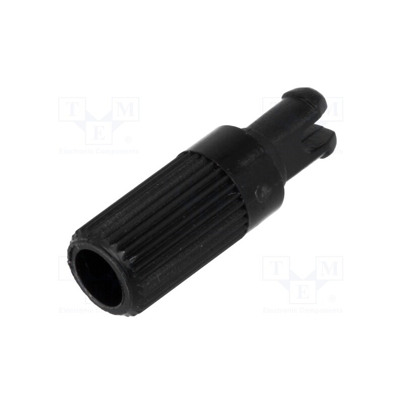 50 pcs : 5272 - Knob, shaft knob, black, Ø6x12mm, for mounting potentiometers