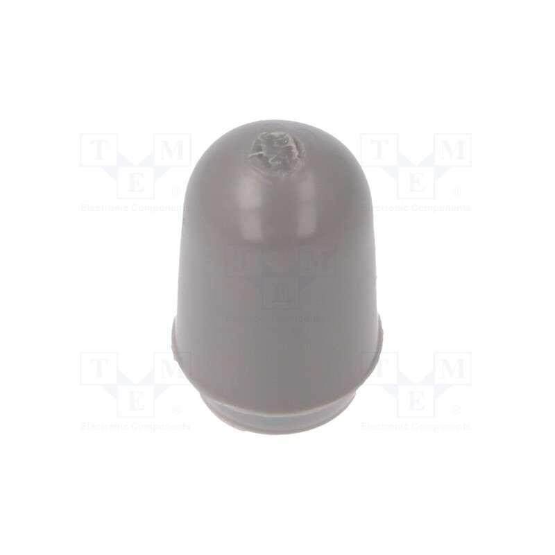 10 pcs : C 2107 - Cap, push-in, Mat: PVC, Body: grey, Illumin: none, MTG